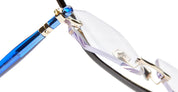 Ottica Mondello Roma - Kuboraum - KROP63LGBL0000OP - MASK P63 - LIGHT GOLD / BLUE RX - Acetate, metal - shape  - grey - EYEWEAR - EYEGLASSES - Uomo,Men - lens  - Made In Italy