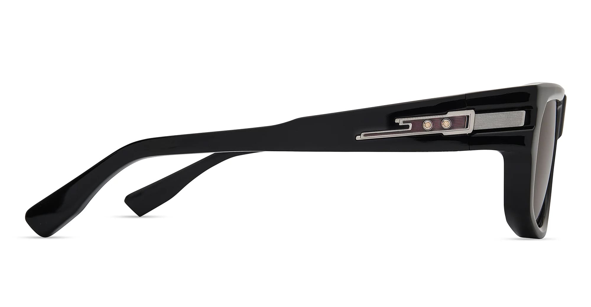 Ottica Mondello Roma - DITA - DTS753-A-02 - PRIDM -  BLACK / BLACK PALLADIUM / RED - Acetate - shape Rectangular - Black, Red - EYEWEAR - SUNGLASSES - Unisex,Uomo,Donna,Women,Men - lens Grey - Made In Japan