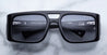 Ottica Mondello Roma - Jacques Marie Mage - JMMWS-10Y1 - DECADE COLLECTION: WINDSOR - DECADE - Acetate - shape Recangular - Black - EYEWEAR - SUNGLASSES - Uomo,Men - lens Gradient grey - Made In Japan