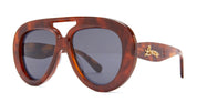 Ottica Mondello Roma - Loewe - LW40144U5553V - LW40144U - HAVANA - Acetate - shape  - Havana - EYEWEAR - SUNGLASSES - Donna,Women - lens  - Made In Italy