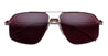 Ottica Mondello Roma - Jacques Marie Mage - JMMJG-22 - JAGGER - CHAMPAGNE - Titanium - shape Aviator - light gold - EYEWEAR - SUNGLASSES - Uomo,Men - lens burgundy - Made In Japan