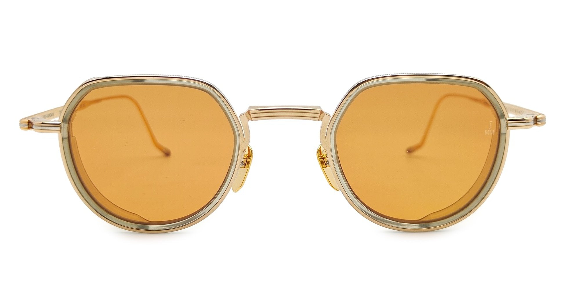 Ottica Mondello Roma - Jacques Marie Mage - JMMDI-L4 - DIXON - DARJEELING - beta titanium - shape Round - gold, silver - EYEWEAR - SUNGLASSES - Unisex,Uomo,Donna,Women,Men - lens Brown - Made In Japan
