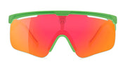 Ottica Mondello Roma - Alba Optics - 8050054518435 - DELTA - PISTACHIO / VZUM F-LENS FIRE - Tr90 - shape Mask - green - EYEWEAR - SUNGLASSES - Unisex,Uomo,Donna,Women,Men - lens red - Made In Italy