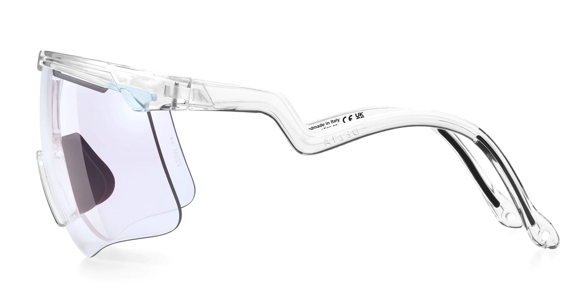Ottica Mondello Roma - Alba Optics - 8050054518671 - DELTA - CRYSTAL / VZUM F-LENS FIRE - Tr90 - shape Mask - transparent - EYEWEAR - SUNGLASSES - Unisex,Uomo,Donna,Women,Men - lens red - Made In Italy