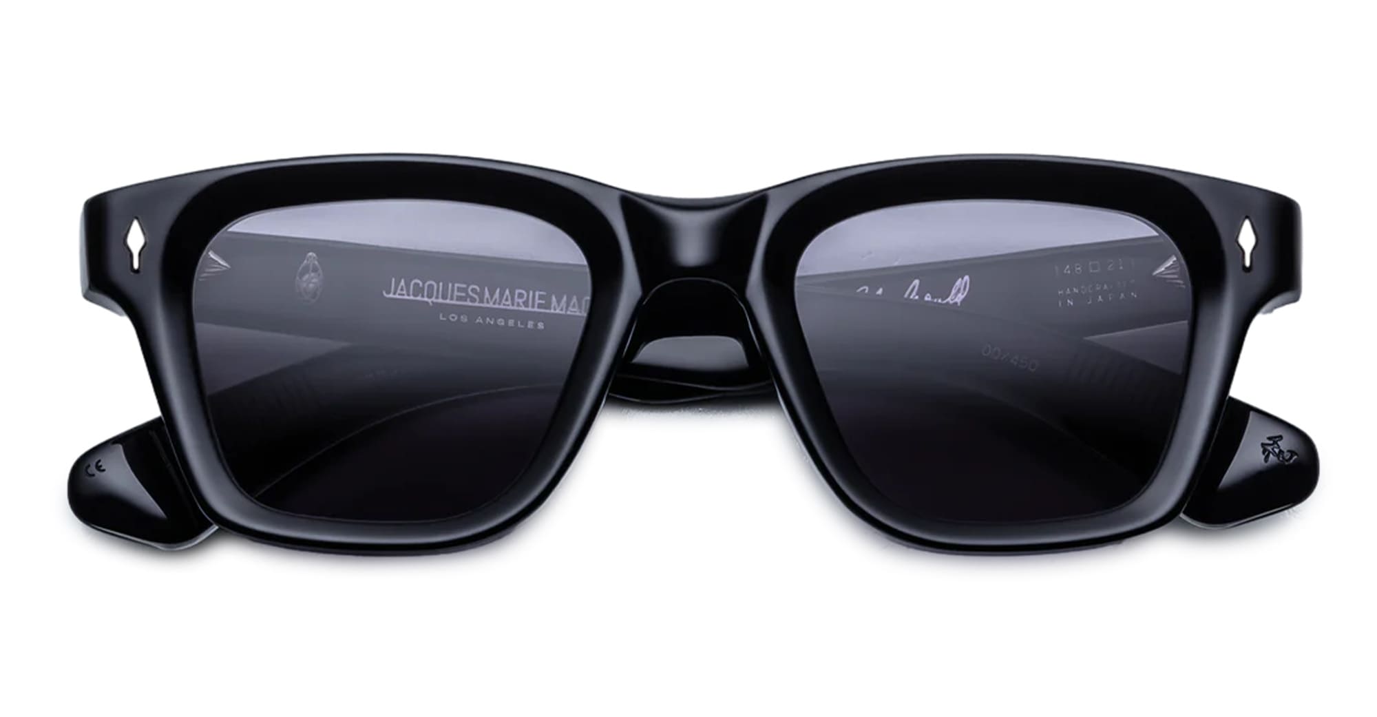 Ottica Mondello Roma - Jacques Marie Mage - JMMGU-26 - SONATA - SHADOW - Acetate - shape Squared - Black - EYEWEAR - SUNGLASSES - Unisex,Uomo,Donna,Women,Men - lens Black - Made In Japan