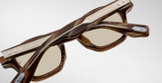 Ottica Mondello Roma - Jacques Marie Mage - JMMZP-10Y6 - DECADE COLLECTION: ZEPHIRIN - BARK HORN - Acetate - shape Squared - brown - EYEWEAR - SUNGLASSES - Uomo,Men - lens Brown - Made In Japan