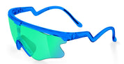 Ottica Mondello Roma - Alba Optics - 8050054517575 - DELTA LEI - BLUE GLOSSY / VZUM F-LENS BTL - Tr90 - shape Mask - blue - EYEWEAR - SUNGLASSES - Unisex,Uomo,Donna,Women,Men - lens blue green - Made In Italy