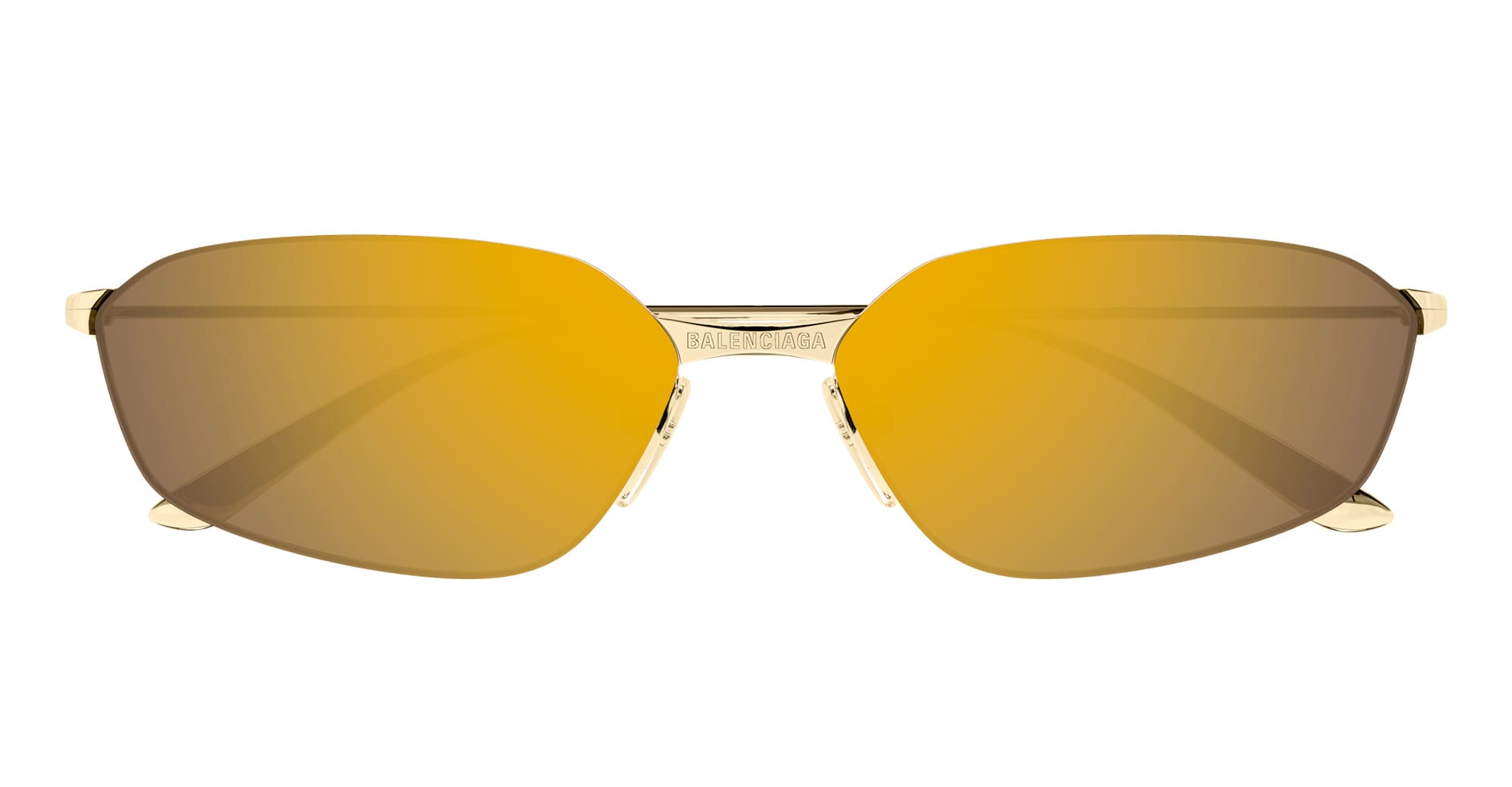 Ottica Mondello Roma - Balenciaga - BB0412S-004 - BB0412S-004 - GOLD - Metal - shape Oval - Gold - EYEWEAR - SUNGLASSES - Donna,Women - lens Gold - Made In Italy