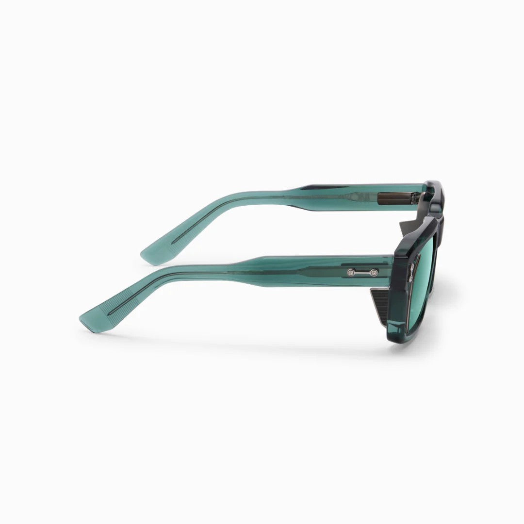 Ottica Mondello Roma - Akoni - AKS-535B-54 - PEGASUS-TWO - CRYSTAL EMERALD GREEN - Acetate, titanium - shape Squared - green - EYEWEAR - SUNGLASSES - Unisex,Uomo,Donna,Women,Men - lens Gradient green - Made In Japan