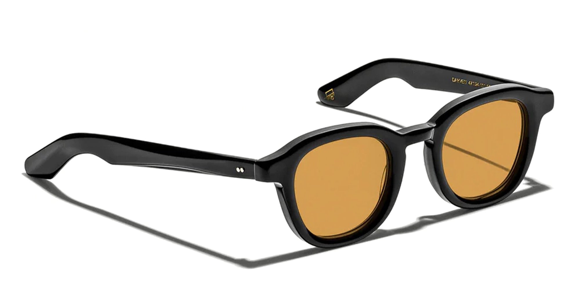  CUSTOM AMBER LENS - Acetate - shape Panto - Black - EYEWEAR - SUNGLASSES - Unisex,Uomo,Donna,Women,Men - lens Brown - Made In China