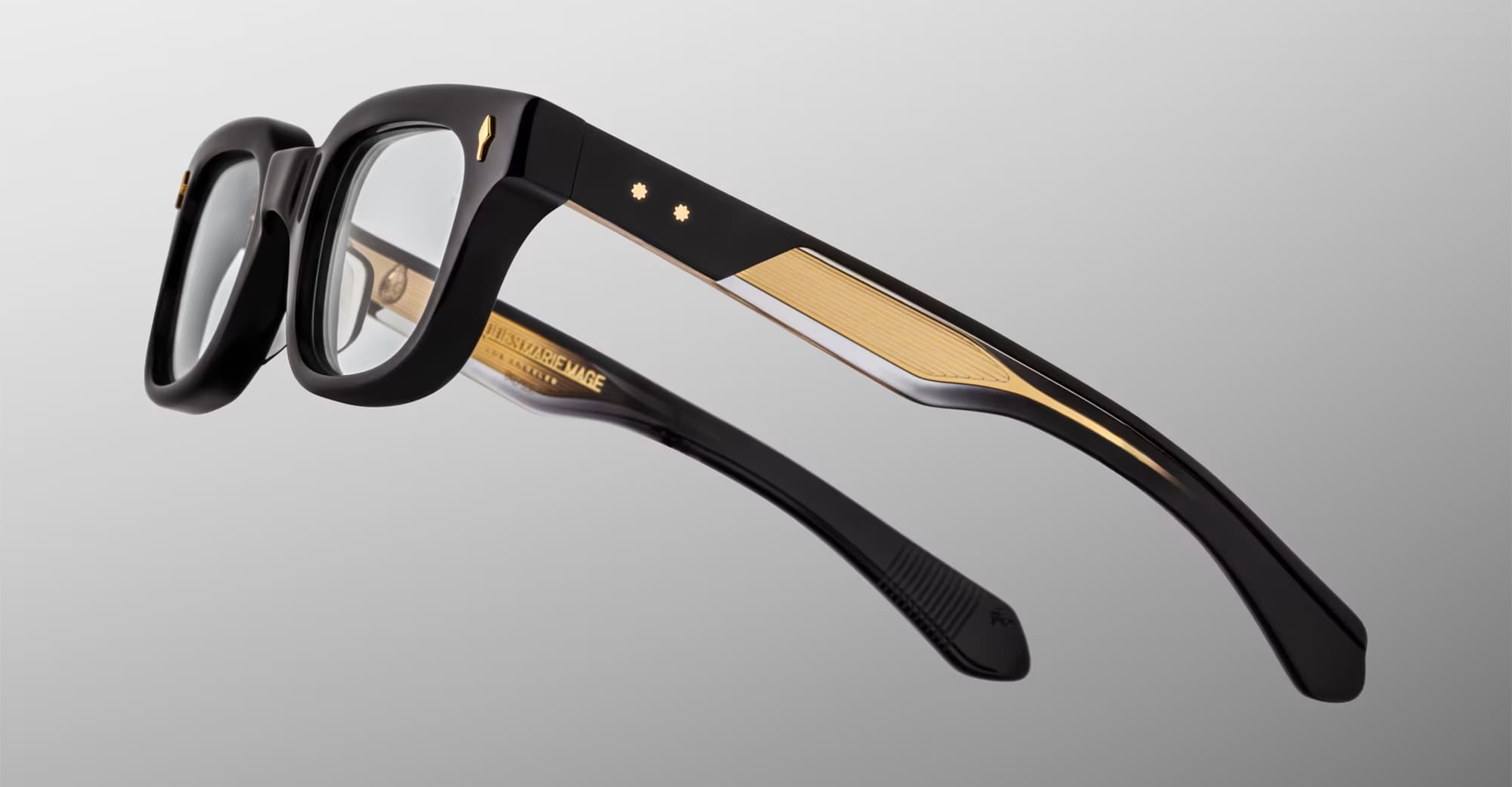 Ottica Mondello Roma - Jacques Marie Mage - JMMSTWRX-18V - STEWART - VENOM RX - Acetate - shape Squared - Black - EYEWEAR - EYEGLASSES - Unisex,Uomo,Donna,Women,Men - lens Clear - Made In Japan