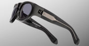 Ottica Mondello Roma - Jacques Marie Mage - JMMLY-I1 - CLYDE 2.0 - GRISAILLE - Acetate - shape Oval - Black - EYEWEAR - SUNGLASSES - Unisex,Uomo,Donna,Women,Men - lens Grey - Made In Japan