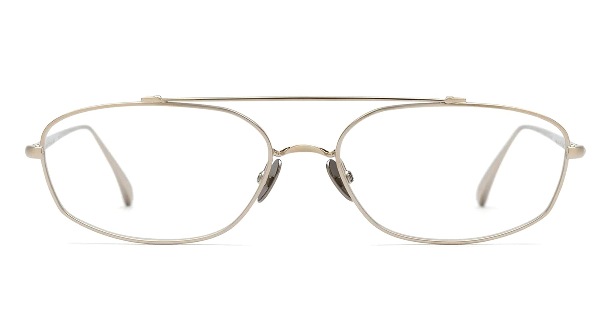 Ottica Mondello Roma - Ahlem - AHL.004007.OPT - Simon - Grey Gold RX - Metal - shape Oval - light gold - EYEWEAR - EYEGLASSES - Unisex,Uomo,Donna,Women,Men - lens Clear - Made In France