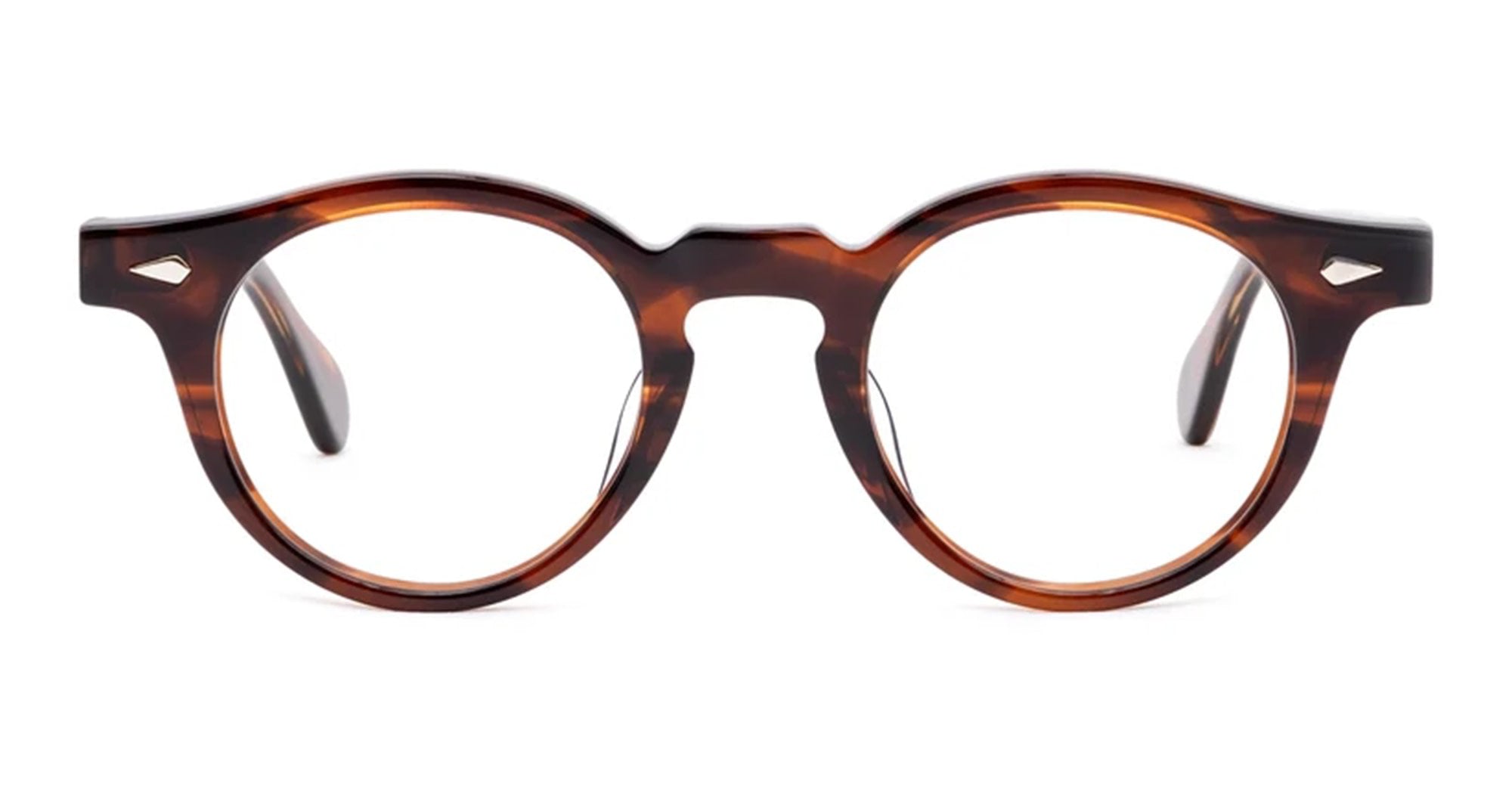 Ottica Mondello Roma - Julius Tart - JTPL-022M - HAROLD 45/23 - DEMI AMBER RX - Acetate - shape Panto - Black - EYEWEAR - EYEGLASSES - Unisex,Uomo,Donna,Women,Men - lens Clear - Made In Japan