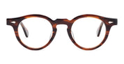 Ottica Mondello Roma - Julius Tart - JTPL-022M - HAROLD 45/23 - DEMI AMBER RX - Acetate - shape Panto - Black - EYEWEAR - EYEGLASSES - Unisex,Uomo,Donna,Women,Men - lens Clear - Made In Japan