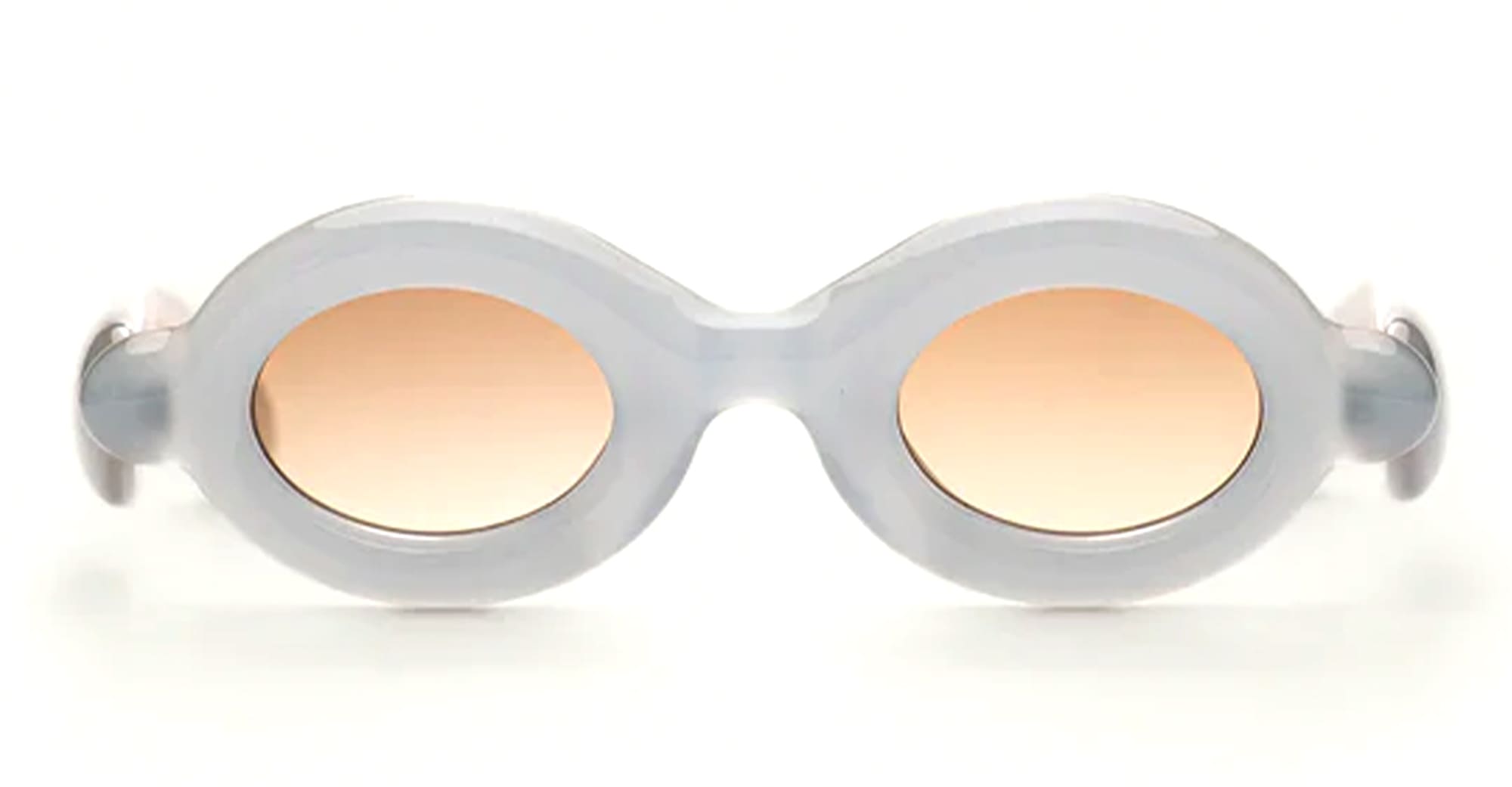 Ottica Mondello Roma - Paloceras - MB-RX - PEBBLE - Milky Blue RX - Acetate - shape Oval - blue - EYEWEAR - SUNGLASSES - Unisex,Uomo,Donna,Women,Men - lens orange - Made In China