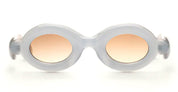 Ottica Mondello Roma - Paloceras - MB-RX - PEBBLE - Milky Blue RX - Acetate - shape Oval - blue - EYEWEAR - SUNGLASSES - Unisex,Uomo,Donna,Women,Men - lens orange - Made In China