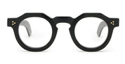 Ottica Mondello Roma - Max Pittion - MXPL-010A - HUGO 42 - PIANO BLACK RX - Acetate - shape Panto - Black - EYEWEAR - EYEGLASSES - Unisex,Uomo,Donna,Women,Men - lens Clear - Made In Japan