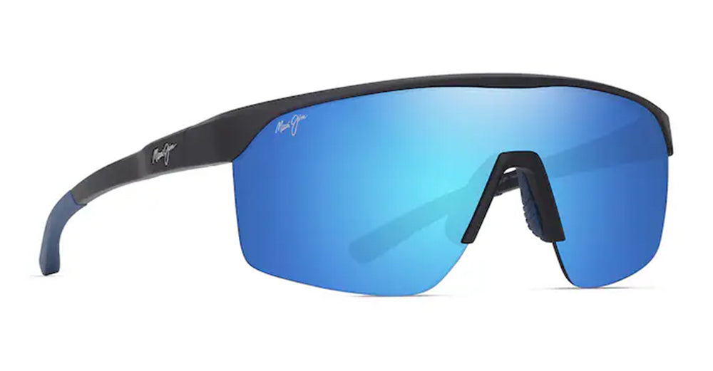  BLUE HAWAII - nylon - shape Mask - Black - EYEWEAR - SUNGLASSES - Unisex,Uomo,Donna,Women,Men - lens Blue - Made In Japan