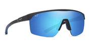 Ottica Mondello Roma - Maui Jim - MJ0595S-003 - PALUNA - MATTE BLACK / BLUE / BLUE HAWAII - nylon - shape Mask - Black - EYEWEAR - SUNGLASSES - Unisex,Uomo,Donna,Women,Men - lens Blue - Made In Japan