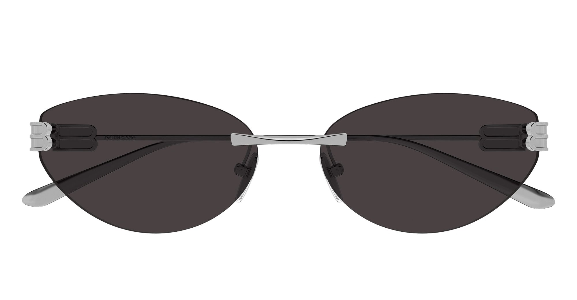  ASIAN SMART FIT - Metal - shape Cat-eye - Silver - EYEWEAR - SUNGLASSES - Donna,Women - lens Grey - Made In Japan