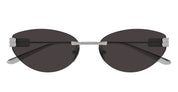 Ottica Mondello Roma - Balenciaga - BB0486S-001 - BB0486S-001 - GUNMETAL / ASIAN SMART FIT - Metal - shape Cat-eye - Silver - EYEWEAR - SUNGLASSES - Donna,Women - lens Grey - Made In Japan