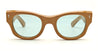 Ottica Mondello Roma - Jacques Marie Mage - JMMTE-80 - LAST FRONTIER V - TRUCKEE - TOBACCO - acetate, silver - shape Cat-eye - brown - EYEWEAR - SUNGLASSES - Donna,Women - lens light blue - Made In Japan