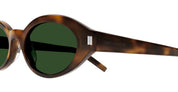 Ottica Mondello Roma - Saint Laurent - 30013809002 - SL 567-002 - HAVANA - Recycled acetate - shape Oval - Havana - EYEWEAR - SUNGLASSES - Donna,Women - lens Green - Made In Italy
