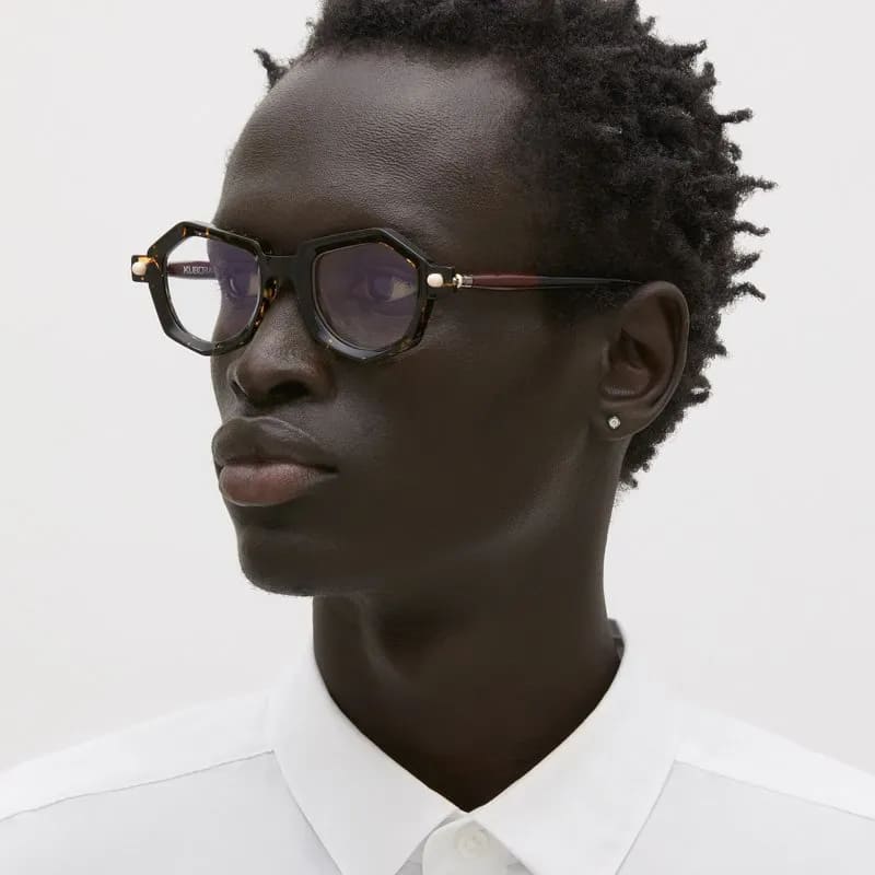 Ottica Mondello Roma - Kuboraum - KROP27HOF00000OP - MASK P27 HOF - HAVANA FIRE RX - Acetate - shape Geometric - Havana - EYEWEAR - EYEGLASSES - Unisex,Uomo,Donna,Women,Men - lens Clear - Made In Italy