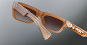 Ottica Mondello Roma - Jacques Marie Mage - JMMRUS-11W - RUSH - BIRCH  - Acetate - shape Rectangular - brown - EYEWEAR - SUNGLASSES - Uomo,Men - lens Gradient brown - Made In Japan
