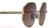 Ottica Mondello Roma - Ahlem - AHL.001210.SUN - Colombe - Grey Gold / Smoke Gradient (Limited Ed.) - Metal - shape Oval - Gold - EYEWEAR - SUNGLASSES - Unisex,Uomo,Donna,Women,Men - lens Gradient brown - Made In France
