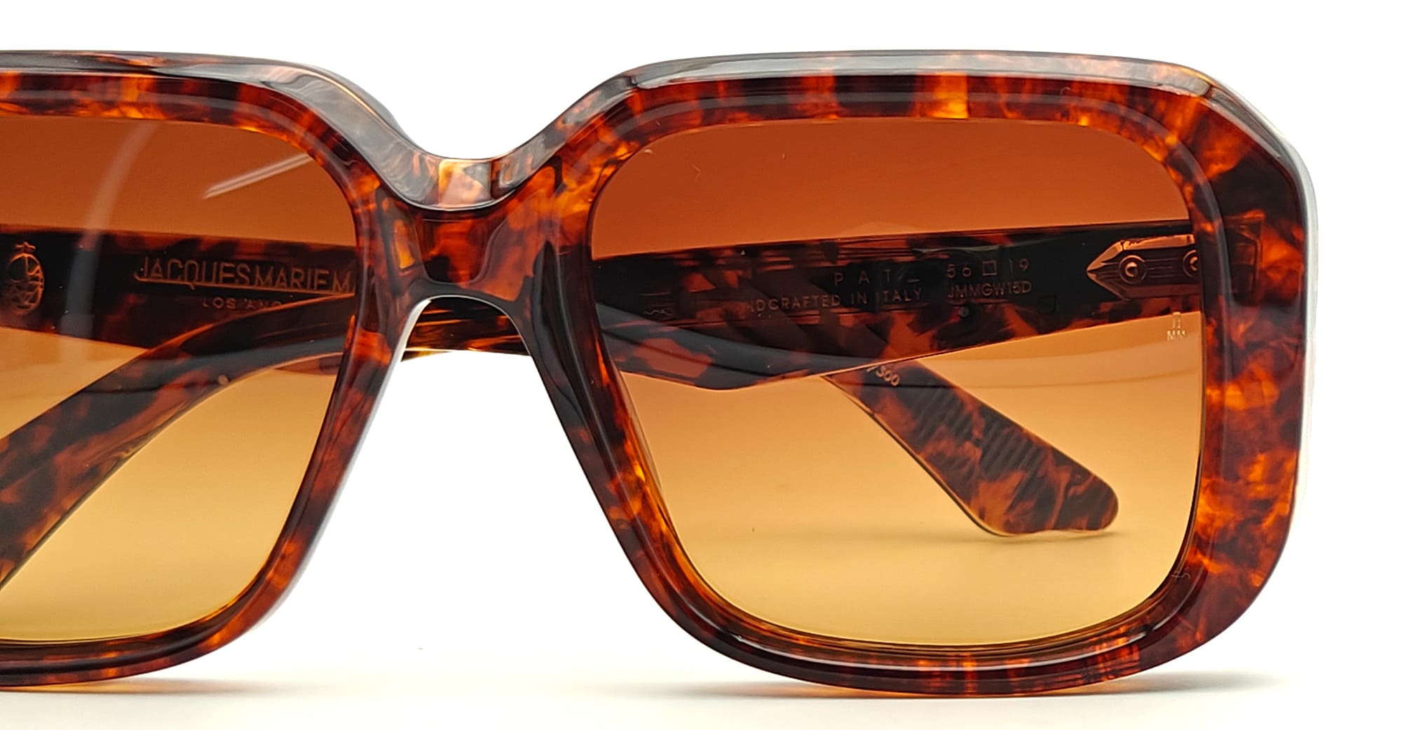 Ottica Mondello Roma - Jacques Marie Mage - J-ESN-GW-P5015D-OS - PAT - SAMOA - Acetate - shape Squared - Tortoise - EYEWEAR - SUNGLASSES - Donna,Women - lens Gradient brown - Made In Italy
