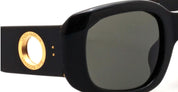 Ottica Mondello Roma - LINDA FARROW - LFL1504C1SUN - CELESTE - BLACK / YELLOW GOLD - Acetate - shape Squared - Champagne - EYEWEAR - SUNGLASSES - Donna,Women - lens Grey - Made In Japan