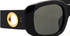 Ottica Mondello Roma - LINDA FARROW - LFL1504C1SUN - CELESTE - BLACK / YELLOW GOLD - Acetate - shape Squared - Champagne - EYEWEAR - SUNGLASSES - Donna,Women - lens Grey - Made In Japan