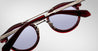 Ottica Mondello Roma - Jacques Marie Mage - J-ESN-DG-S7014N-OS - DELAGE - CHERRY - Acetate, titanium - shape Round - red, silver - EYEWEAR - SUNGLASSES - Donna,Women - lens lavender - Made In Japan