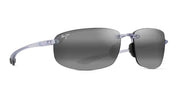 Ottica Mondello Roma - Maui Jim - MJ0407S-005 - HO'OKIPA - SHINY CRYSTAL / NEUTRAL GREY LENS - nylon - shape Oval - grey - EYEWEAR - SUNGLASSES - Unisex,Uomo,Donna,Women,Men - lens Grey - Made In Japan