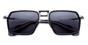 Ottica Mondello Roma - Jacques Marie Mage - JMMGTR-17G - GT-R - ARMOUR - titanium, acetate - shape Navigator - silver, black - EYEWEAR - SUNGLASSES - Uomo,Men - lens Grey - Made In Japan