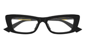 Ottica Mondello Roma - Bottega Veneta - BV1449O-001 - BV1449O-001 - BLACK RX - Acetate - shape Cat-eye - Black - EYEWEAR - EYEGLASSES - Donna,Women - lens Clear - Made In Italy