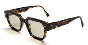 Ottica Mondello Roma - Ahlem - AHL.001021.SUN - Rivoli - Yellow Turtle / Light Green Lens - Acetate - shape Squared - Tortoise - EYEWEAR - SUNGLASSES - Unisex,Uomo,Donna,Women,Men - lens Green - Made In France