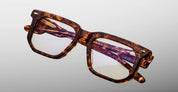 Ottica Mondello Roma - Jacques Marie Mage - JMMVUCRX-5C - YOSHI - ARGYLE RX - Acetate - shape Rectangular - brown - EYEWEAR - EYEGLASSES - Unisex,Uomo,Donna,Women,Men - lens Clear - Made In Japan
