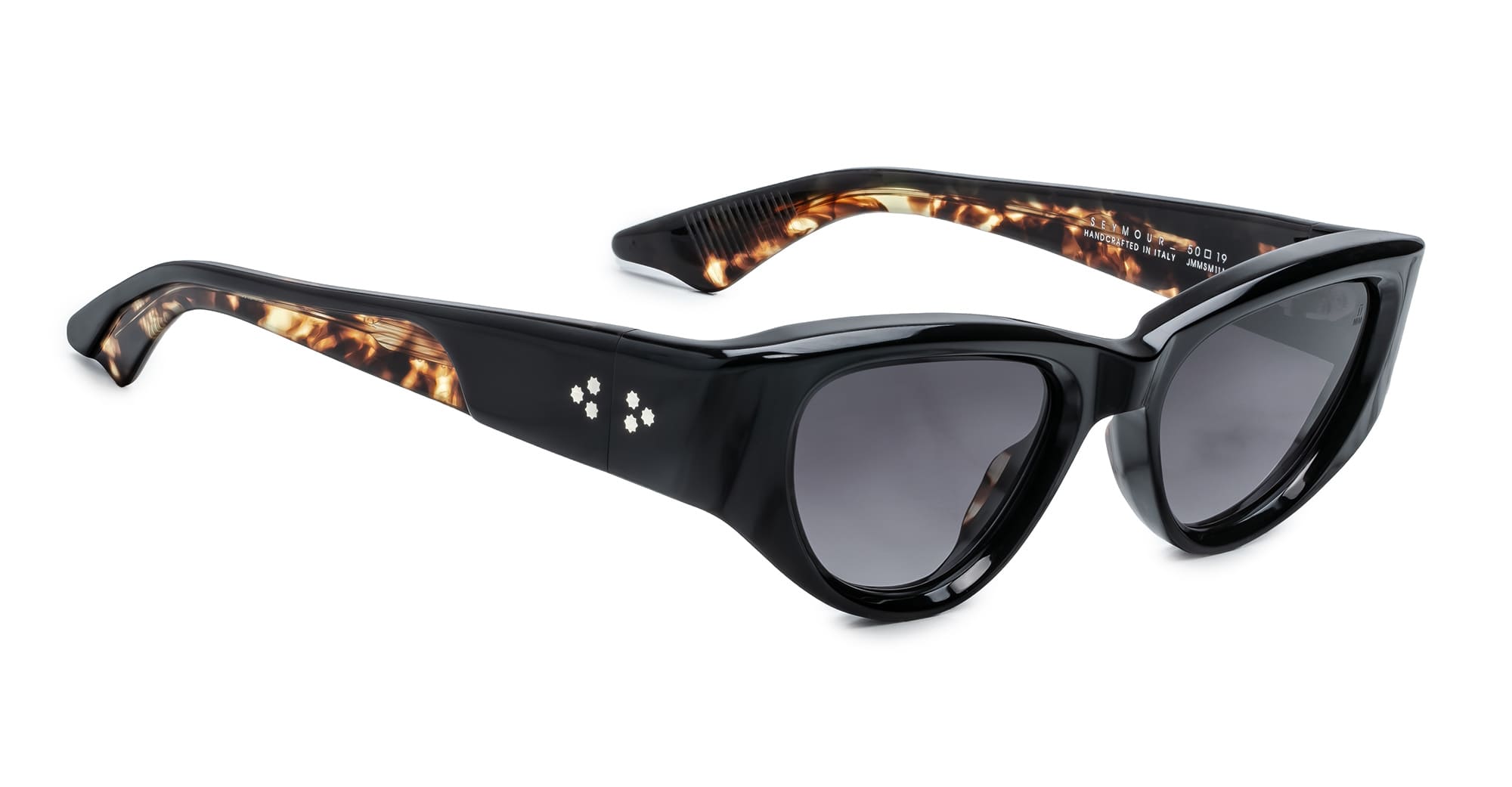 Ottica Mondello Roma - Jacques Marie Mage - J-ESN-SM-S6011A-OS - SEYMOUR - NEXT 11 - Acetate - shape Cat-eye - Black - EYEWEAR - SUNGLASSES - Donna,Women - lens Gradient black - Made In Japan