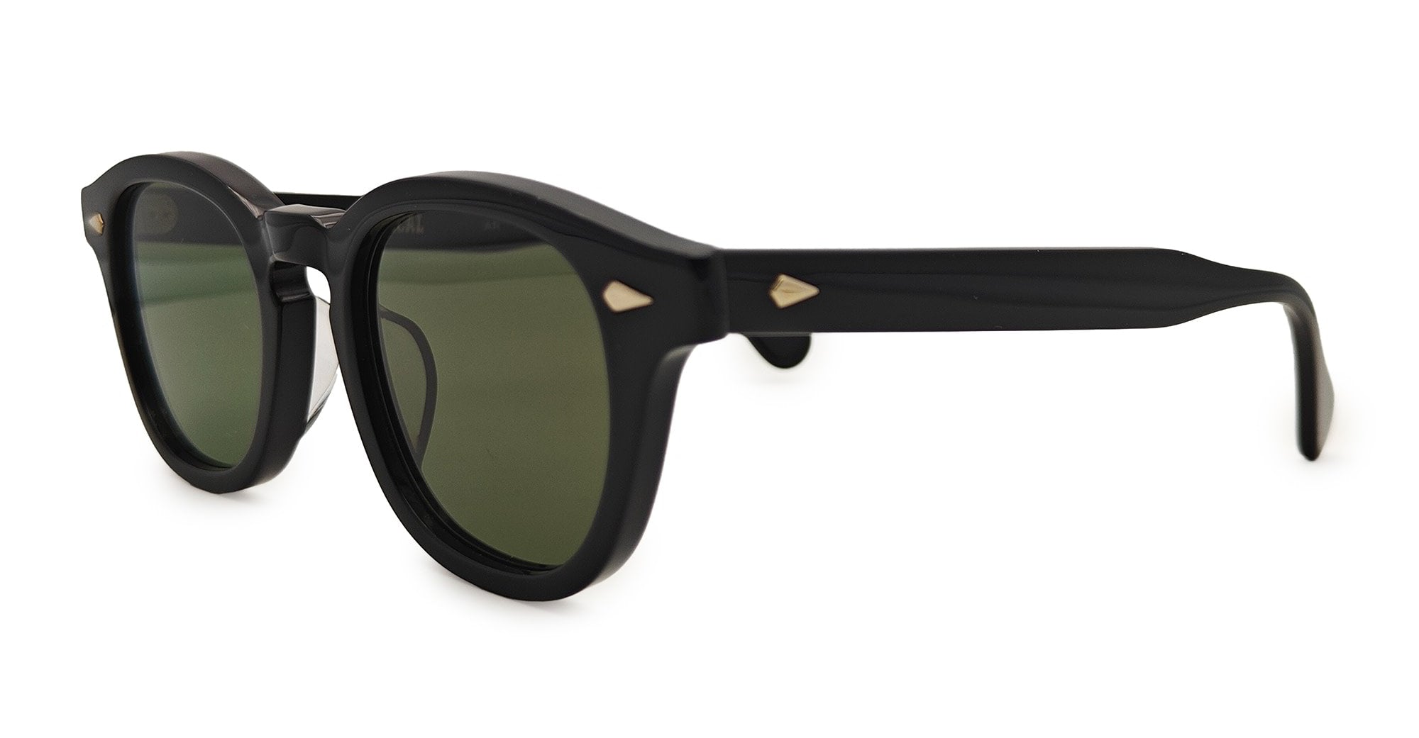Ottica Mondello Roma - Julius Tart - JTPL-003A-2B-G-15 - AR X NEIGHBORHOOD 48X22 - BLACK / G-15 - Acetate - shape Panto - Black - EYEWEAR - SUNGLASSES - Unisex,Uomo,Donna,Women,Men - lens Green - Made In Japan