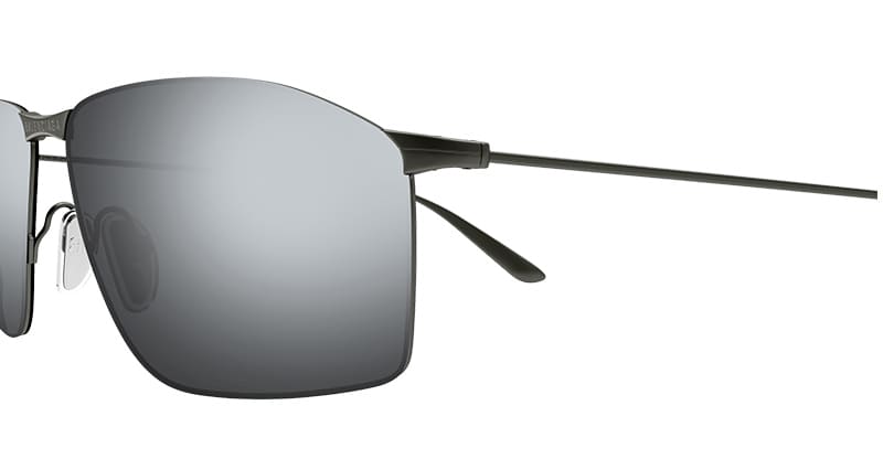 Ottica Mondello Roma - Balenciaga - BB0413S-004 - BB0413S-004 - GUNMETAL - Metal - shape Rectangular - dark grey - EYEWEAR - SUNGLASSES - Unisex,Uomo,Donna,Women,Men - lens silver - Made In Japan