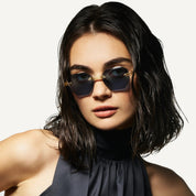 Ottica Mondello Roma - T HENRI - TML - TROFEO - L'OR BLEU - Titanium - shape Octagonal - Gold - EYEWEAR - SUNGLASSES - Unisex,Uomo,Donna,Women,Men - lens Blue - Made In Japan