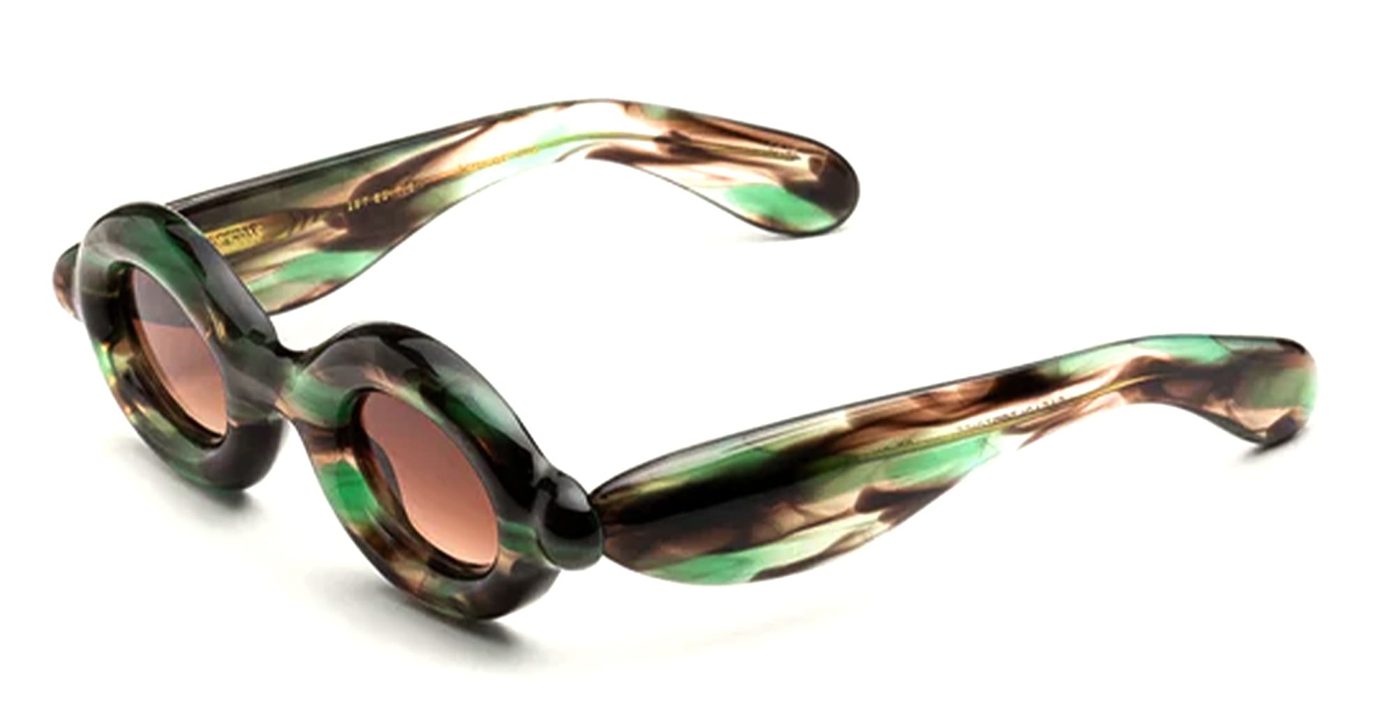 Ottica Mondello Roma - Paloceras - pebble-safari-tortoise-rx - PEBBLE - SAFARI TORTOISE RX - Acetate - shape Oval - green tortoise - EYEWEAR - SUNGLASSES - Unisex,Uomo,Donna,Women,Men - lens Gradient brown - Made In China