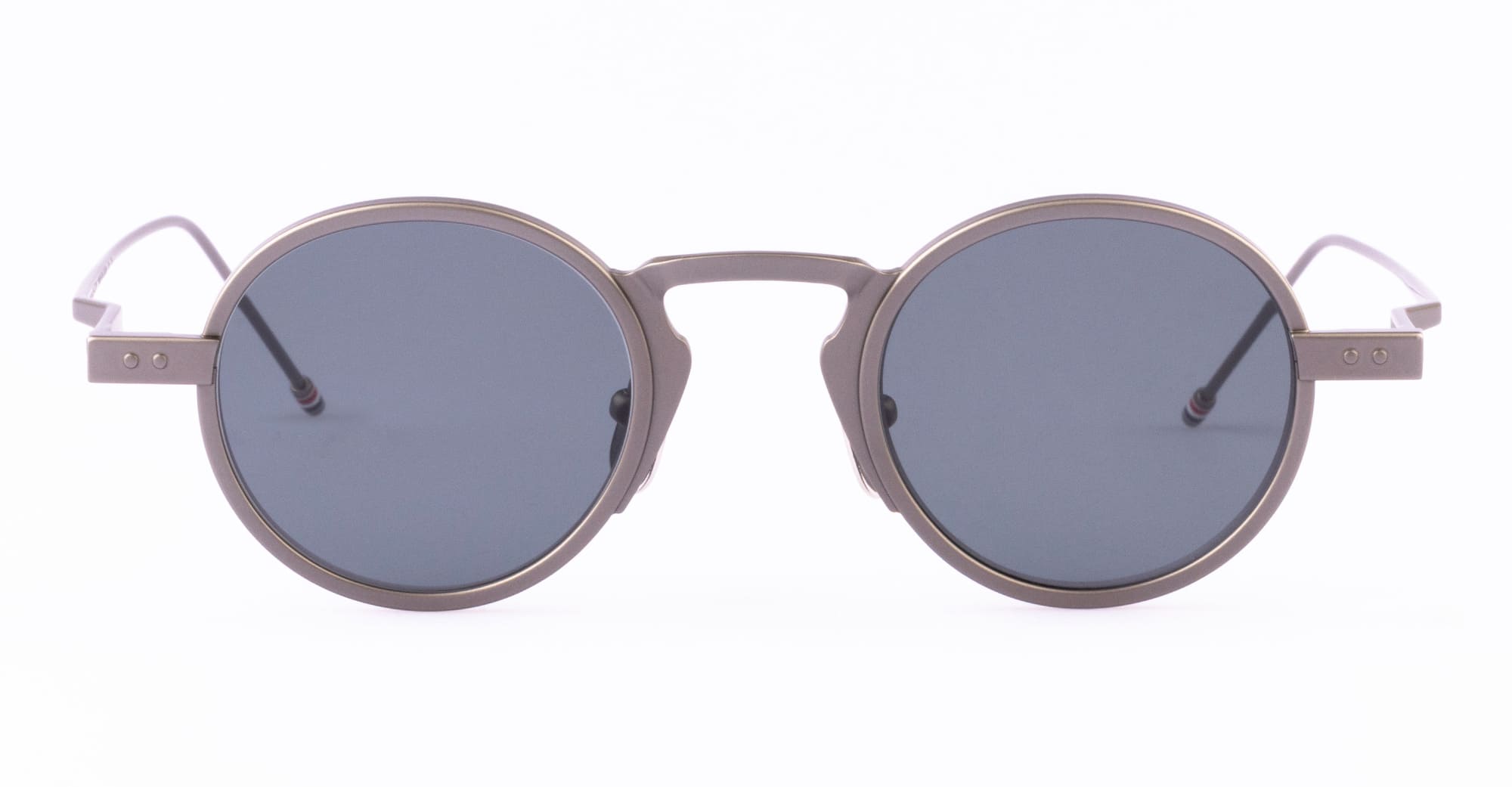 Ottica Mondello Roma - Thom Browne - UES931A-G0001-035-43 - ROUND - MED GREY - Titanium - shape Round - grey - EYEWEAR - SUNGLASSES - Unisex,Uomo,Donna,Women,Men - lens Grey - Made In Japan