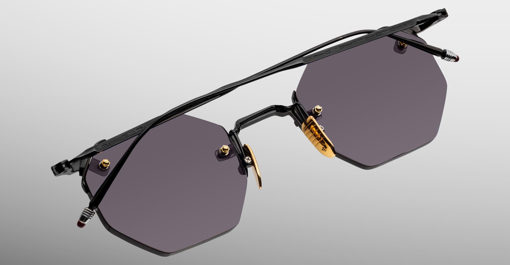 Ottica Mondello Roma - Jacques Marie Mage - JMMEO-88 - EL DORADO - BLACK - beta titanium - shape Octagonal - Black - EYEWEAR - SUNGLASSES - Unisex,Uomo,Donna,Women,Men - lens Black - Made In Japan