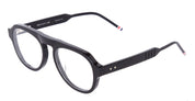 Ottica Mondello Roma - Thom Browne - UEO416A-G0002-001-52 - OVAL - BLACK RX - Acetate - shape Oval - Black - EYEWEAR - EYEGLASSES - Unisex,Uomo,Donna,Women,Men - lens Clear - Made In Japan