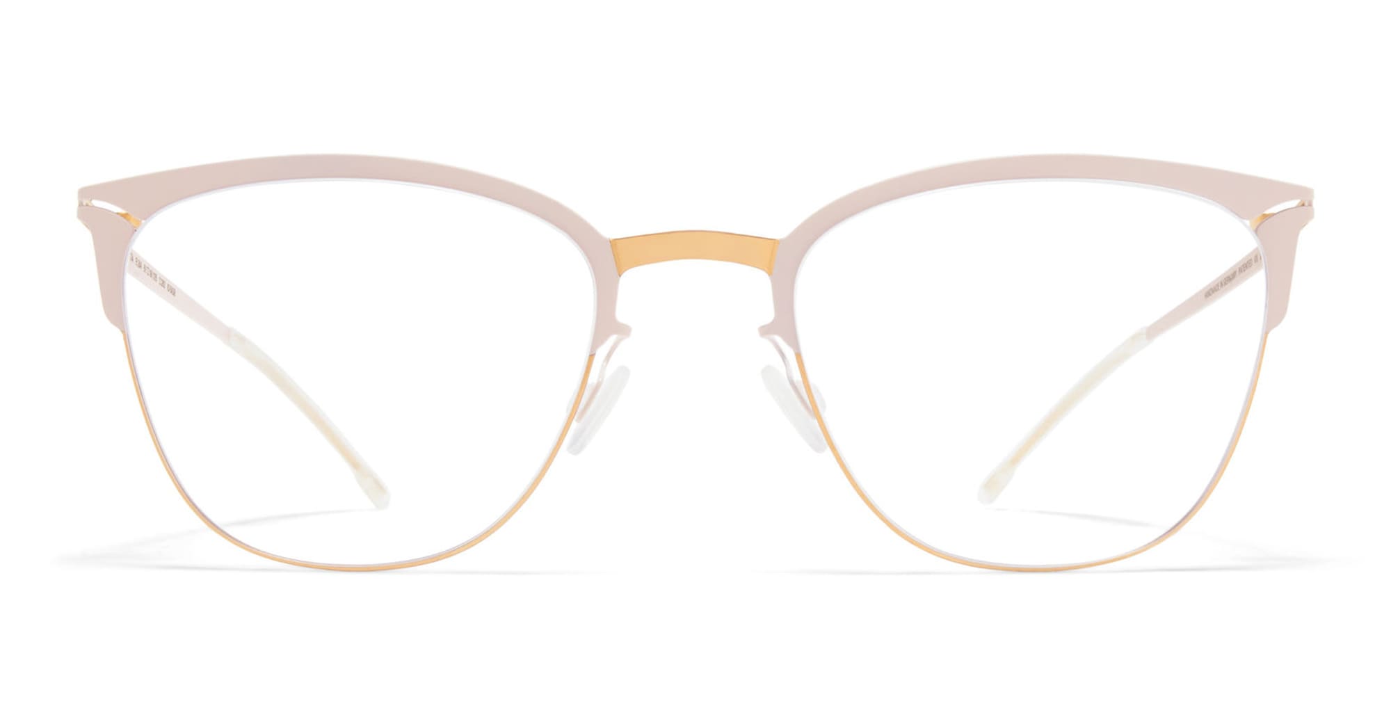 Ottica Mondello Roma - Mykita - 10087103 - ELBA - CHAMPAGNE GOLD / AURORE RX - stainless steel - shape Cat-eye - Gold, White - EYEWEAR - EYEGLASSES - Donna,Women - lens Clear - Made In Germany