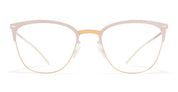 Ottica Mondello Roma - Mykita - 10087103 - ELBA - CHAMPAGNE GOLD / AURORE RX - stainless steel - shape Cat-eye - Gold, White - EYEWEAR - EYEGLASSES - Donna,Women - lens Clear - Made In Germany